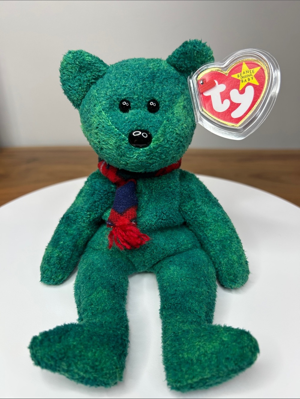 3/$25🌻 TY Beanie Baby Wallace the Bear 1999 | Retired | Case Included